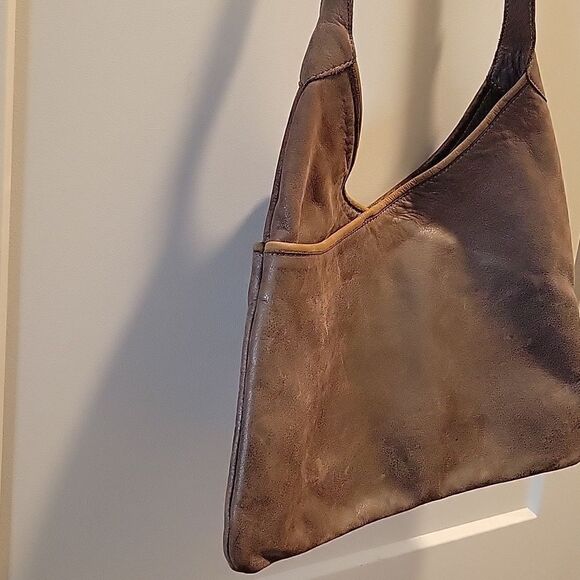 Anthropologie Lily and Lola Crossbody Distressed Leather Bag - Picture 5 of 12